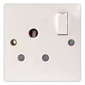 Single Switched Socket Outlet White