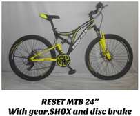 Reset MTB 24" bike with Gear, shox and disc breaker.
