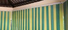 GREENISH PRINTED OFFICE BLINDS