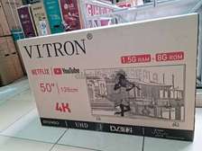 Vitron 50" Smart Android Tv 4K UHD Frameless