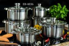 12pcs Edenberg Stainless steel cookware set