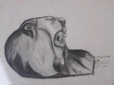 My A4 size art on a lion.