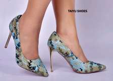 ✓°Women's Printed Embroidery high heels