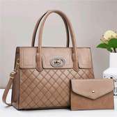 BLACK LADIES HANDBAGS 2 IN 1