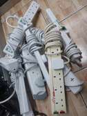 EX-UK 6 Way Power Extension Cable 2M - White