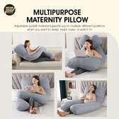 U-Shape Pregnancy Pillow Support -for Back,HIPS,Legs,Belly