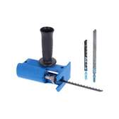 Hand Drill To Jig Saw Reciprocating Adapter + 3 Saw Blades