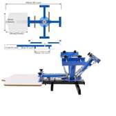 4 Color 1 Station Single Rotary Screen Press