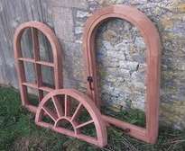 Mahogany windows/window arches
