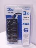 USB Hub 4 Ports High Speed PC With Switch Light High Speed