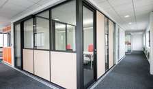 Aluminium office partitioning
