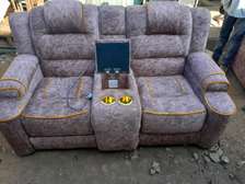 Hot easter offers !!! Brown 5 seater semi recliner