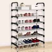 6 layer executive metallic stand shoe rack