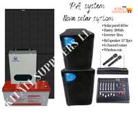 PA system with 1kva solar system