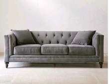 Modern grey three seater sofa