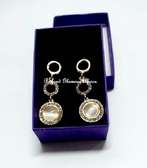 Womens Gold Tone Drop earrings with box