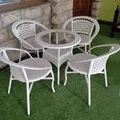 Dining Sets: White 2- Chairs and a Table Dining Set