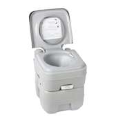 portable toilet with water storage for flashing