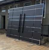 Modern steel heavy sliding gates