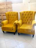 Single seater Chesterfield tufted chair.