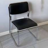 Office seat: Stackable leather office visitor seat