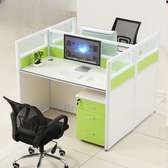 Workstations: 2- Way Modern Modular Office Workstation