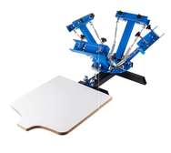 Printing Press 4 Color 1Station Removable Pallet for T-Shirt