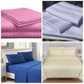 Super quality Hotel White Stripped Bedsheets Set