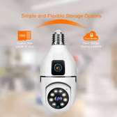 1080p Wifi Dual Lens Bulb Camera Wireless Ptz Camera.