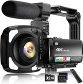 4K Video Camera Camcorder 64MP