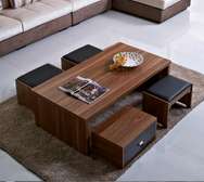 Executive coffee table plus 2 stools
