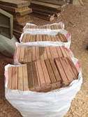 Mahogany wood blocks-floor