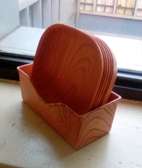 Wooden profile plastic side bowls