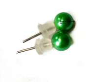 ladies green shawl and green pearl earring combo