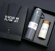 Gift pack 500ml stainless thermo flask with 180ml thermo cup