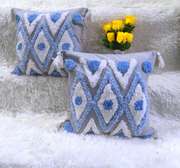 Tufted throw pillow covers