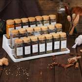 29 PCS SET GLASS STORAGE JARS  WITH BAMBOO LID