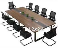 Wooden Office Desk Mahogany 3 Drawers Cabinet