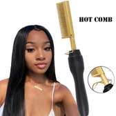 Electrical hair  straightening & curling hot comb