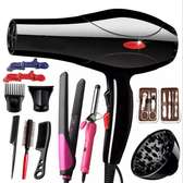 12pcs Blow Dryer 2200W hair straightener with free gifts