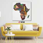 Map of Africa wall art