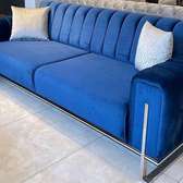 3 seater Sofa design /Blue sofa idea