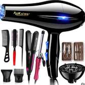 Professional Hair Dryer Styling Kit Black Pink
