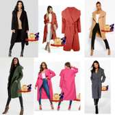Wool Waterfall Trench Coats Made in Italy