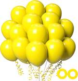 100pcs Yellow Balloons, 12 inch Yellow Latex Party Balloons