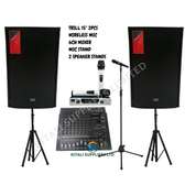 Trill 15 Inch 2pc With 6 Channel Mixer And Omax Mic