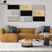 black,gold and grey art