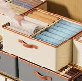 Partitioned closet organizers
