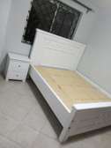 5*6 white bed