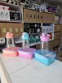 2pcs  kids lunch  box with water bottle(C)